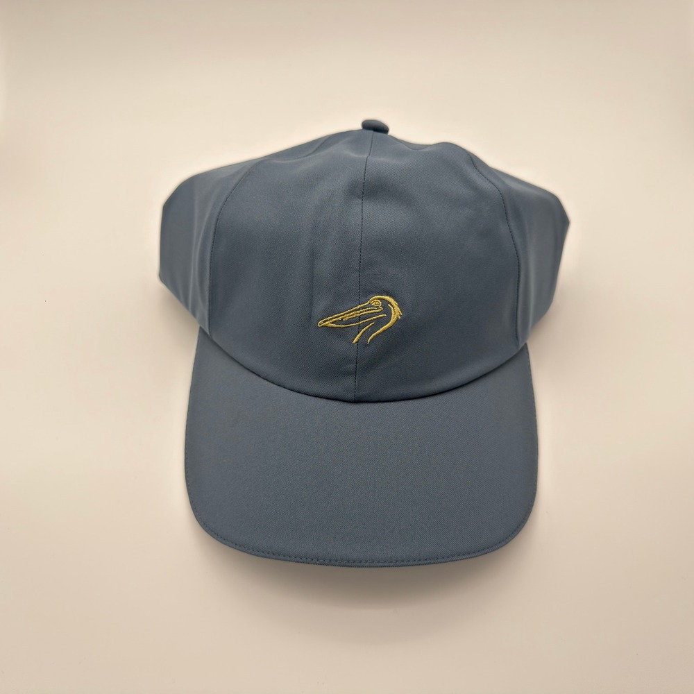KJUS Golf Performance Cap Blue Gold Logo Adjustable Hat
